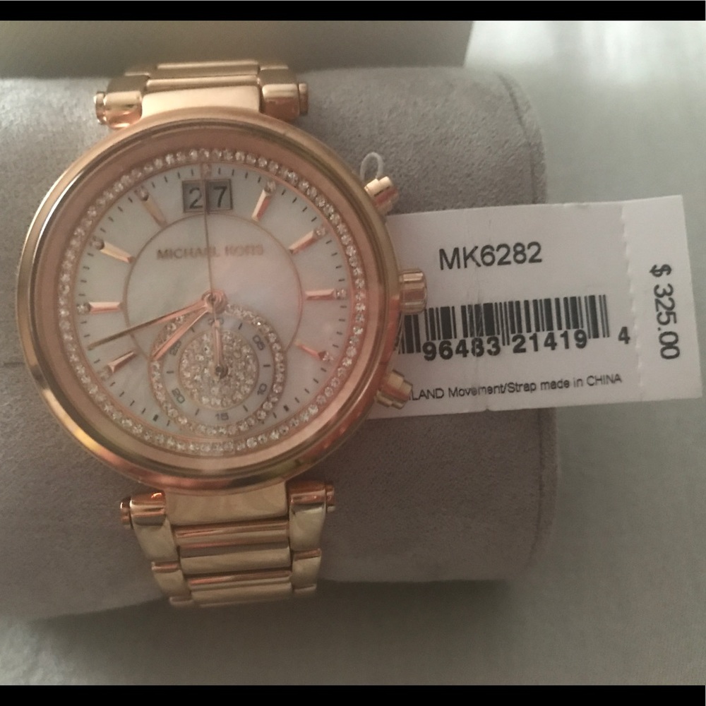 MK watch (rose gold) EC